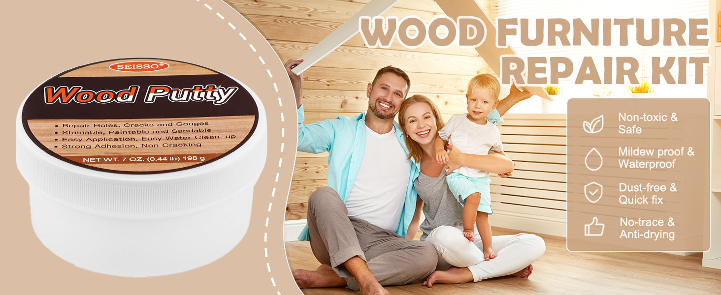 Restore Your Furniture with SEISSO Wood Putty – Easy, Safe & Professional Results at Home