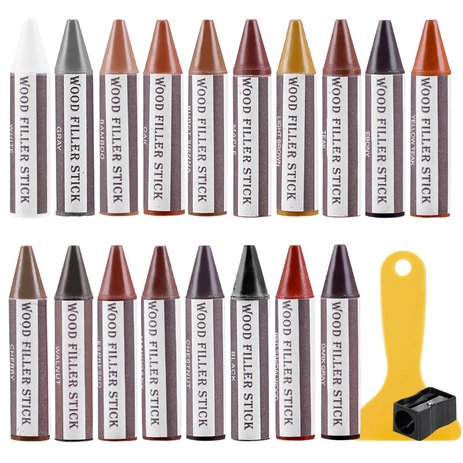 SEISSO 18 Colors Wood Filler Sticks – Furniture & Floor Repair