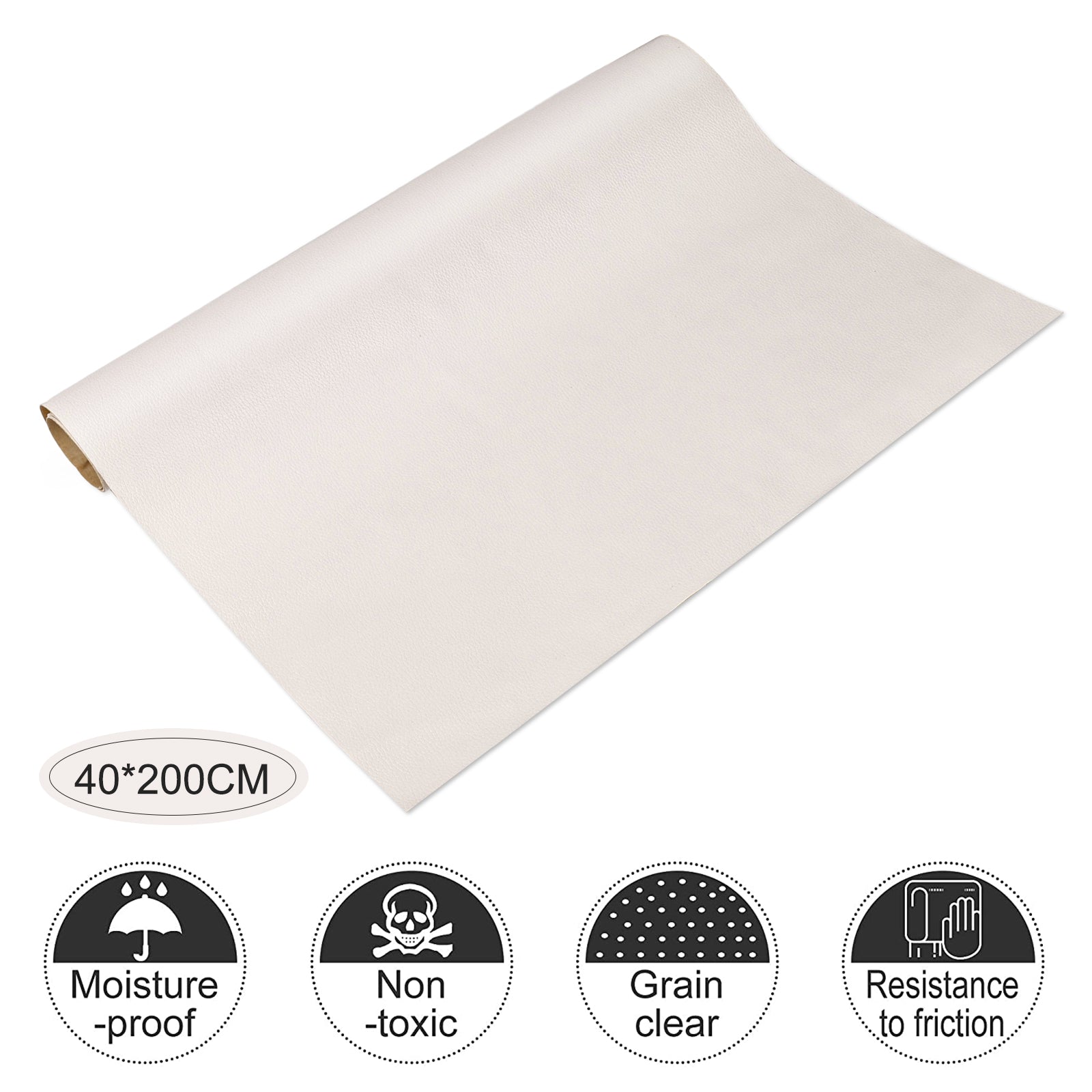 SEISSO 粘着式合成皮革補修パッチ – 40×200cm、丈夫で貼りやすい