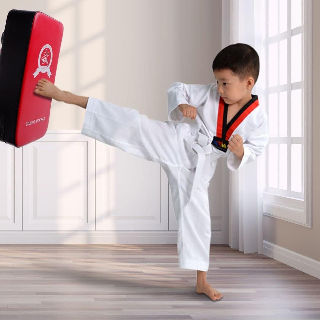 CYFIE Kickboxing & Taekwondo Pads Set – 2 Kick Pads + 2 Punching Mitts for MMA & Karate Training