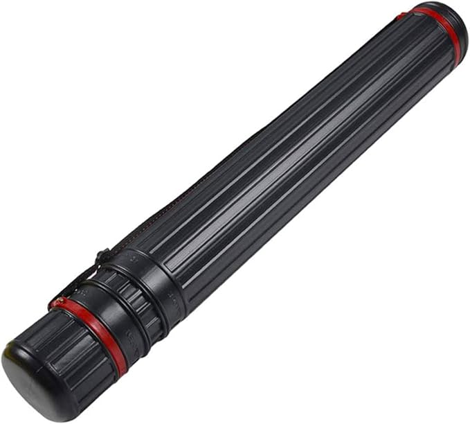 DEWEL Telescoping Art Tube 25-40 Inch Waterproof Poster Storage Case with Strap(1pcs)