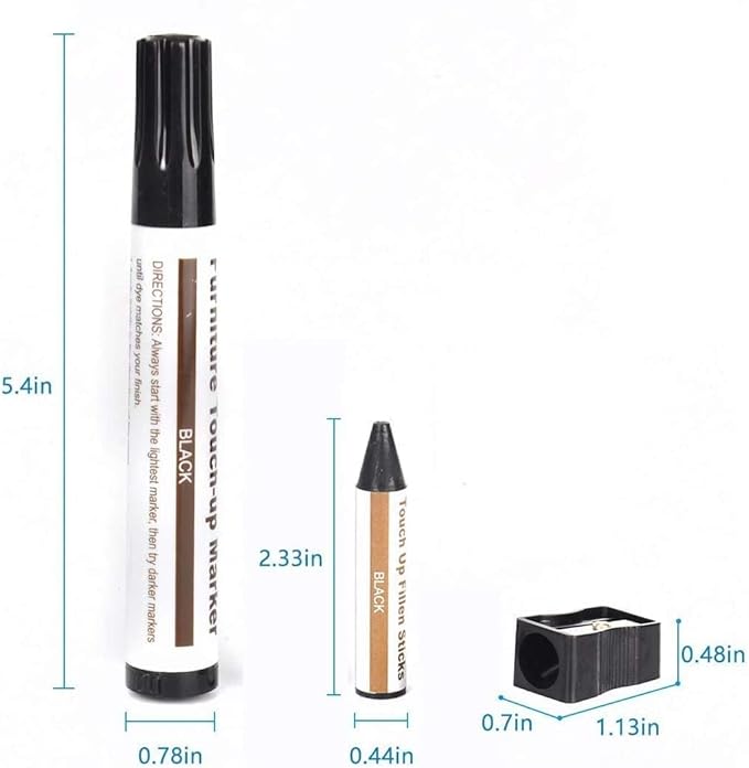 SEISSO 家具修理キット - 傷や汚れに強い木製マーカー&ワックススティック 17本