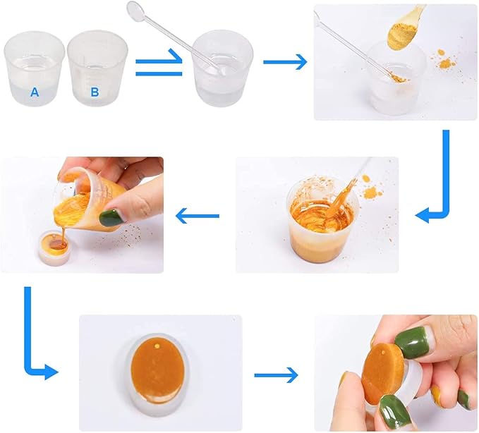 SEISSO Mica Powder 15 Colors for Resin Soap Candle DIY 10g Each