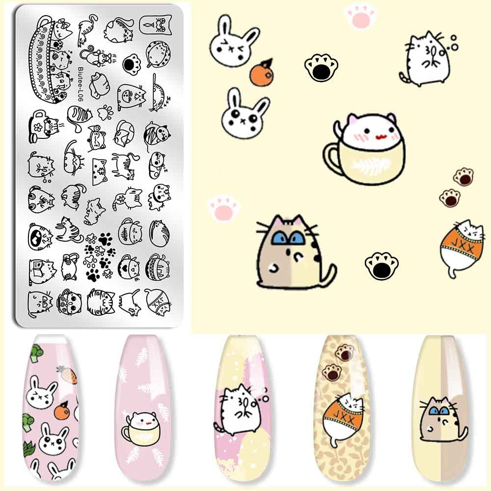 Biutee Nail Stamping Kit – 10PCS French Line Plates with Silicone Stamper for DIY Manicure & Salon Nail Art