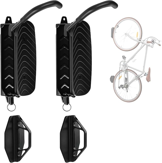 Cyfie Swivel Wall Mount Bike Rack for Road and Mountain Bikes