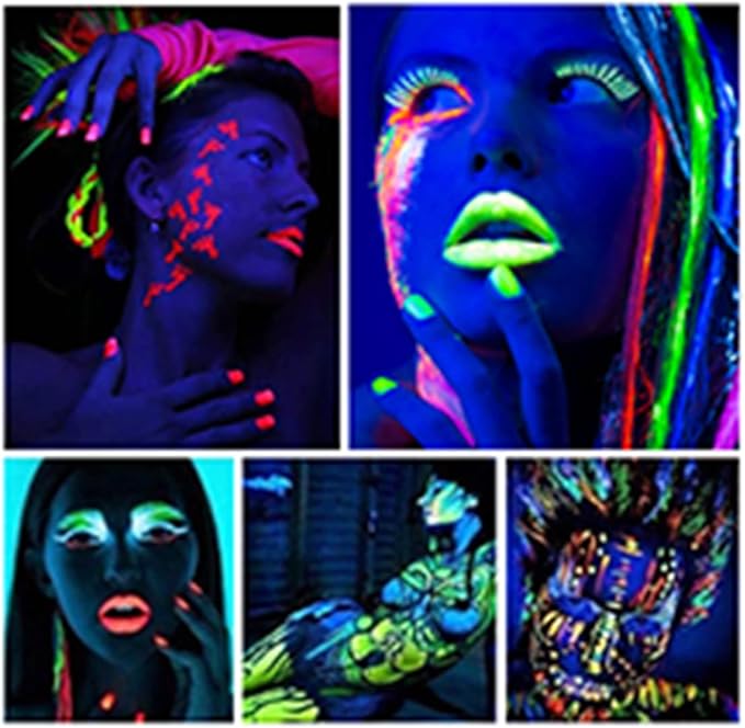 SEISSO 12色グロー顔料パウダー レジンネイルアートDIYクラフト用 各0.7オンス