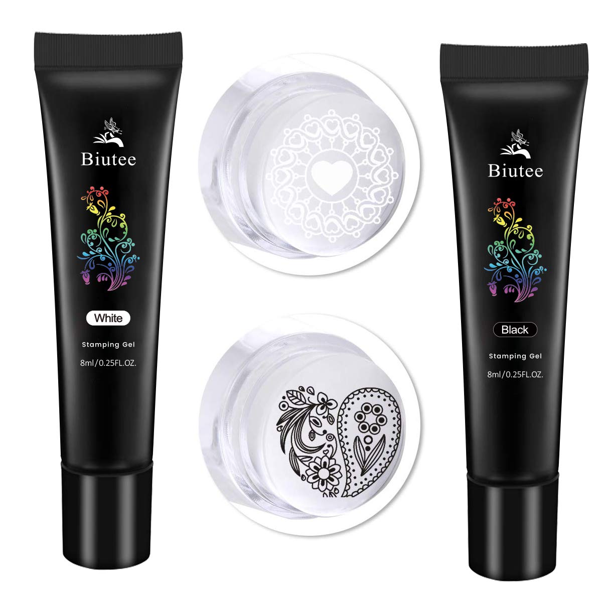 Biutee Nail Stamping Polish – 12 Colors 6ml Air Dry Set for Stamping Plates with Gift Box