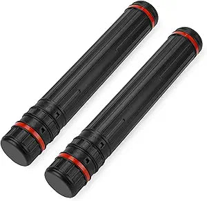 DEWEL 伸縮式書類ポスターチューブ 防水 ストラップ付き 2個パック