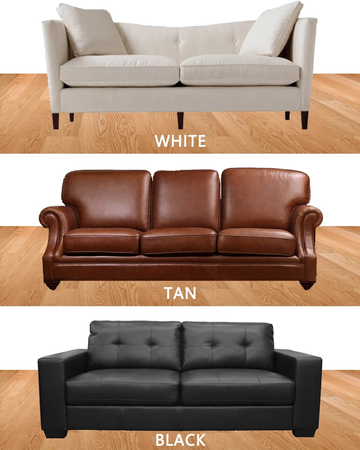 SEISSO Vinyl & Leather Repair Kit for Furniture, Car Seats, Sofa, Jacket, Purse