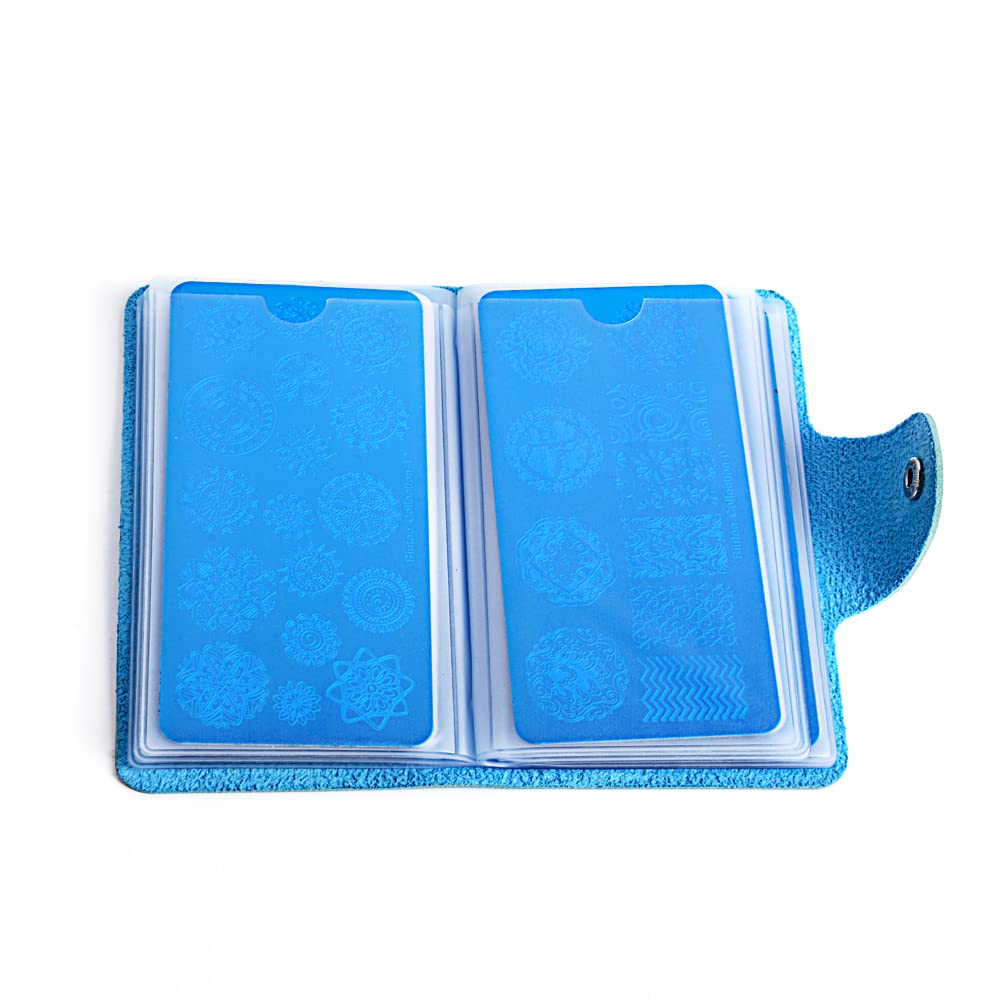 Biutee Nail Stamping Kit – 15PCS Plates, 8PCS Gel Polishes, Stamper & Scraper with Bag, Flower & Holiday Nail Art Designs