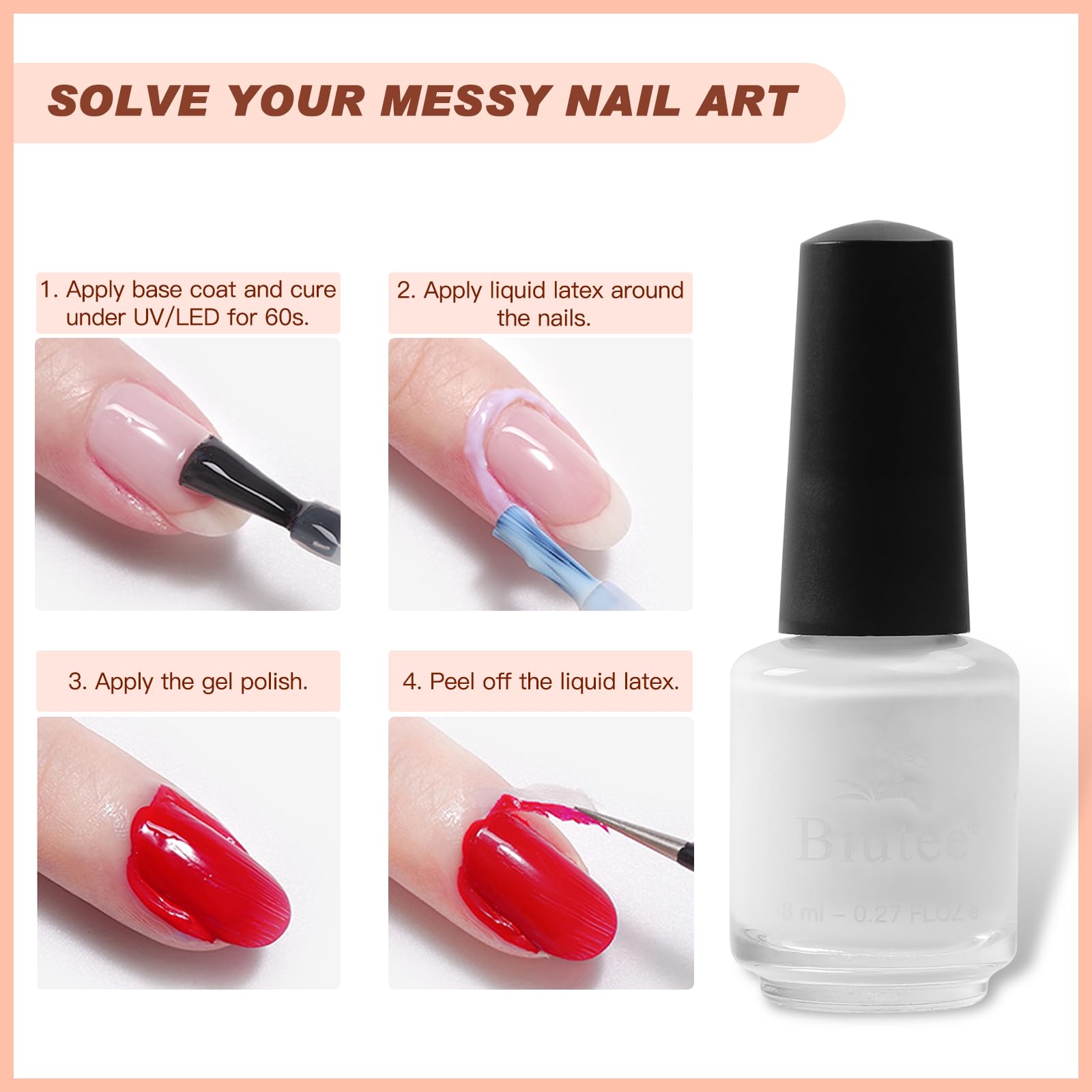 SEISSO 8 Colors Nail Stamping Polish Kit, Stamper & Templates, Peel Off Latex, Base & Top Coat, DIY Manicure Gift Set