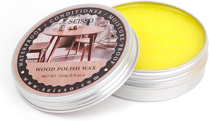 SEISSO Wood Polish Wax for Furniture & Floors – Conditioner, Cleaner & Restorer