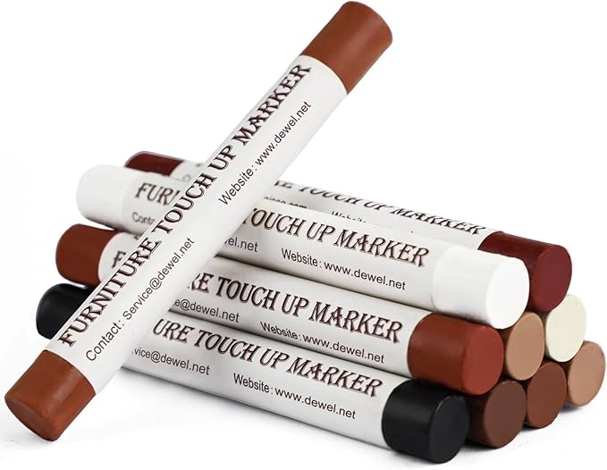 DEWEL Wood Repair Crayons – 10 PCS Furniture Wax Filler Sticks