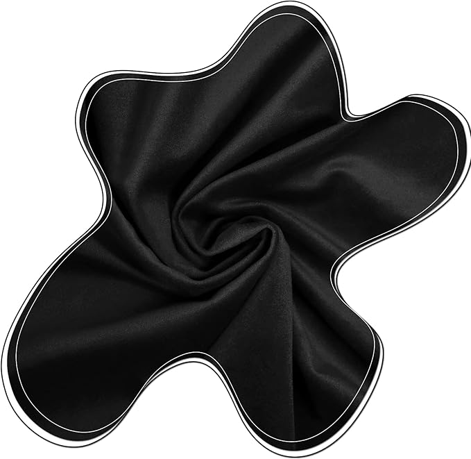 DEWEL ブラックベルベット枕カバー 2枚組 12x20インチ 装飾クッションケース