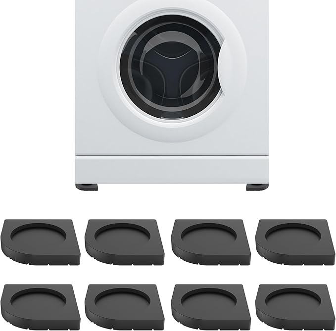 White washer with black Anti Vibration Pads on a white background