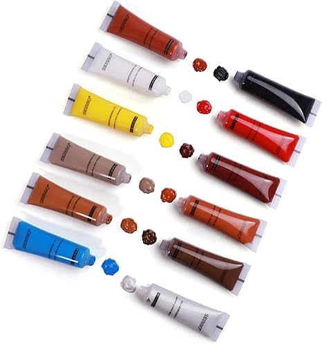 SEISSO 12-Color Leather & Vinyl Repair Kit for Sofa, Car Seat, Furniture, Jacket