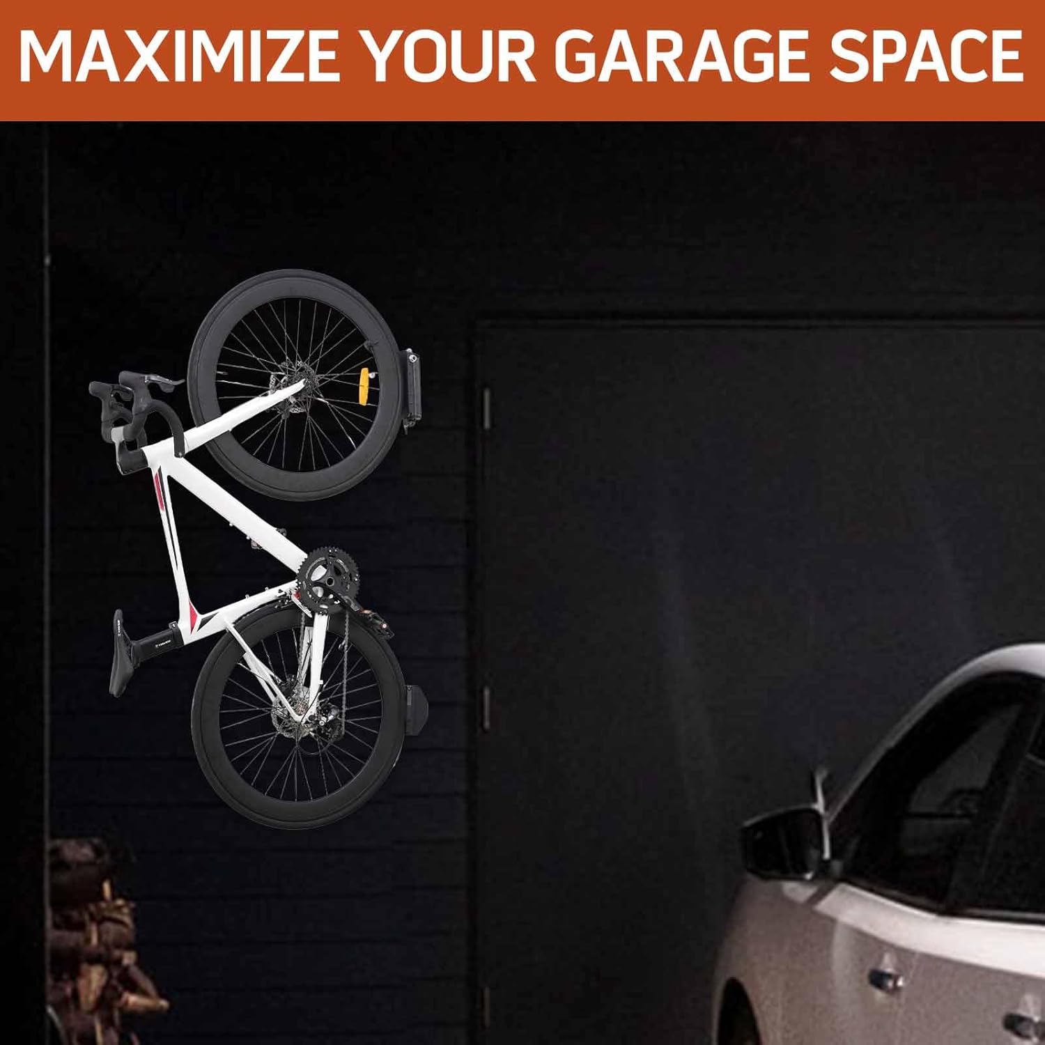 Cyfie Swivel Wall Mount Bike Rack for Road and Mountain Bikes