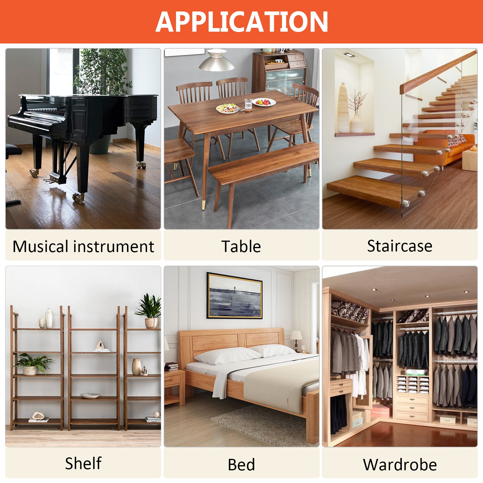 GRPOCHE Wood Wax Polish – 3.5oz Furniture Conditioner & Cleaner for Floors, Tables & Cabinets