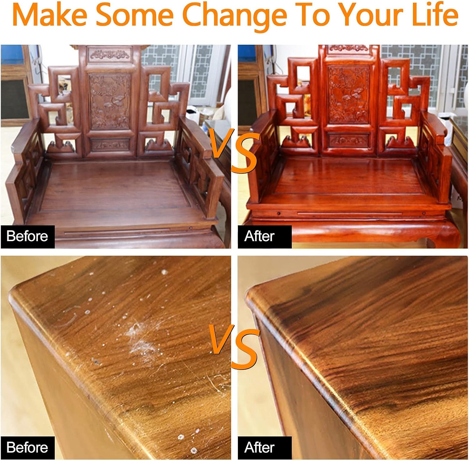 SEISSO Beeswax Furniture Polish for Wood Floors Tables and Cabinets