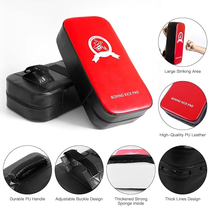 CYFIE Kickboxing Gloves & Pads Set – Punching Mitts for Kids & Adults