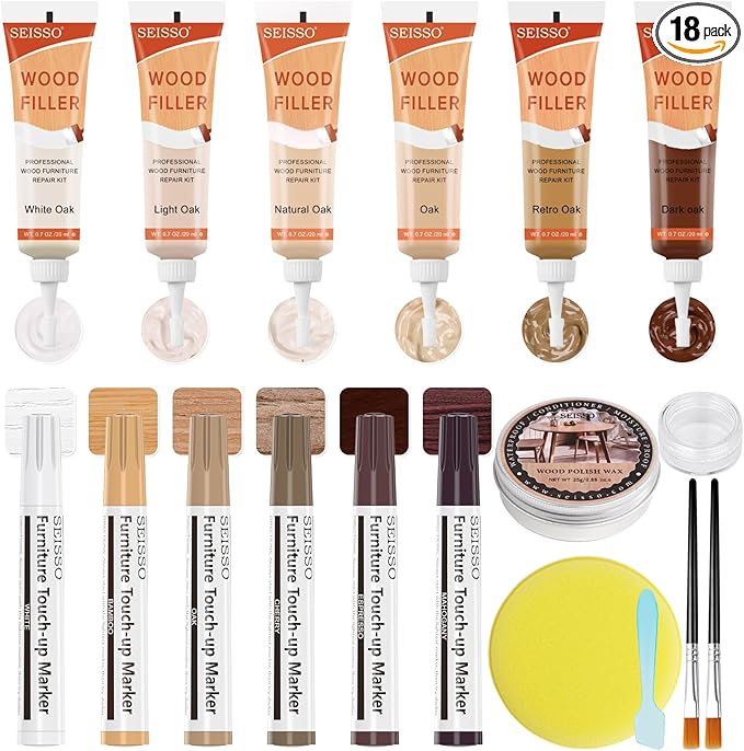 Wood Furniture Repair Kit-OAK WOOD REPAIR KIT (18 PCS)
