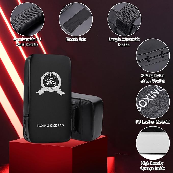 CYFIE Kickboxing Gloves & Pads Set – Punching Mitts for Kids & Adults