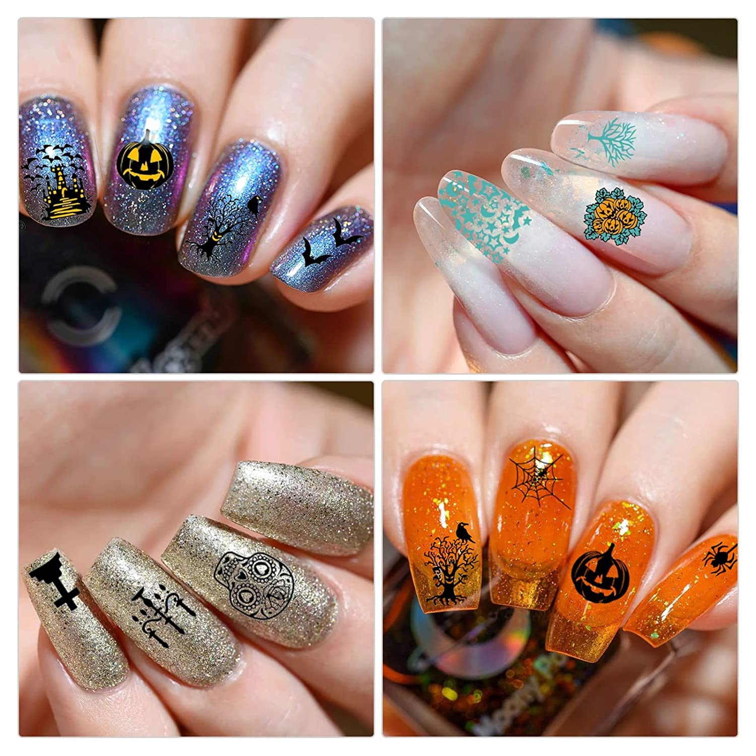 Biutee Nail Stamping Kit – 10PCS French Line Plates with Silicone Stamper for DIY Manicure & Salon Nail Art