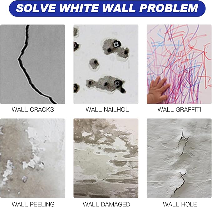 SEISSO ドライウォール補修キット – 壁の穴やひび割れの補修に使えるスクレーパー付きパテ 2×100g