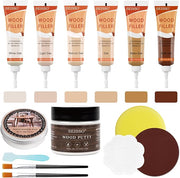 SEISSO オーク材補修キット – 家具や床の傷の補修に使える6色のフィラーとツール