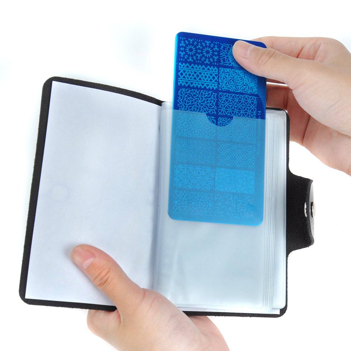 Biutee Nail Stamping Kit – 15PCS Plates, 8PCS Gel Polishes, Stamper & Scraper with Bag, Flower & Holiday Nail Art Designs