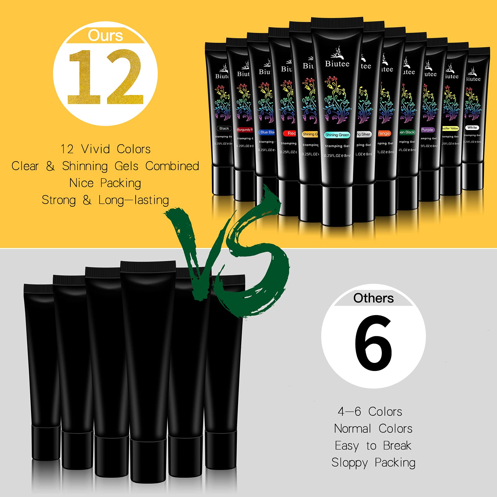 SEISSO 8 Colors Nail Stamping Polish Kit, Stamper & Templates, Peel Off Latex, Base & Top Coat, DIY Manicure Gift Set