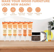 SEISSO 木材補修キット – ピーチウッドフィラー&パテセット 16個