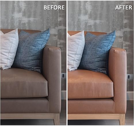 SEISSO レザーリペアキット – 車のシート、家具、ジャケット用ペースト – 破れや焦げ穴を修復