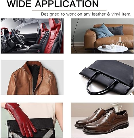 SEISSO 12-Color Leather & Vinyl Repair Kit for Sofa, Car Seat, Furniture, Jacket