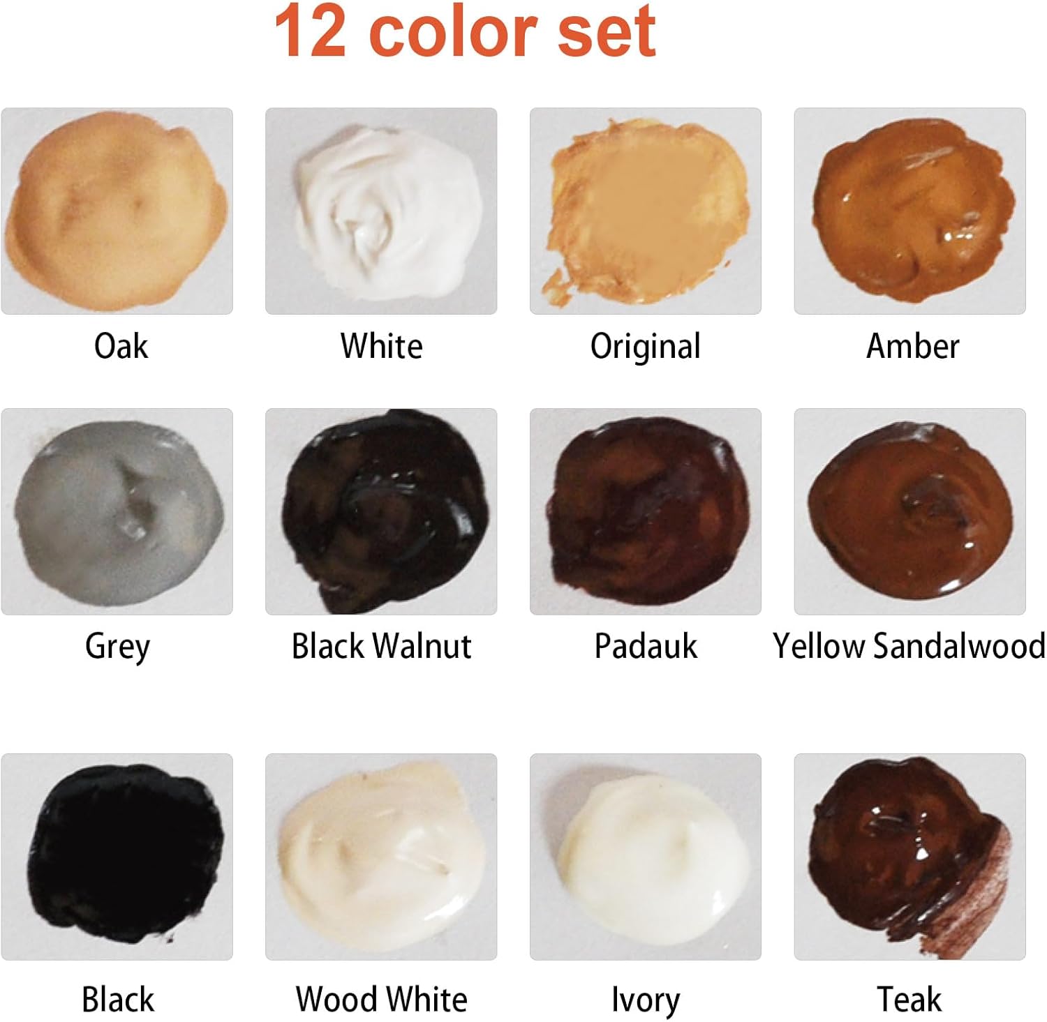 Wood Furniture Repair Kit – 12 Colors Wood Fillers & Touch Up Paint