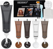 SEISSO 5-Color Leather Repair Kit for Sofa, Vinyl, Couch & Furniture – Fix Scratches, Tears, Holes