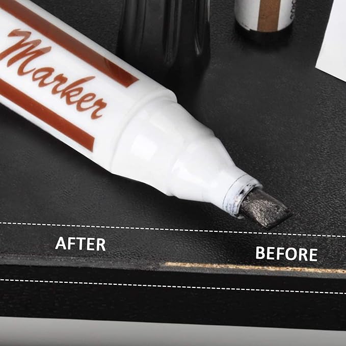 SEISSO Furniture Repair Kit with Markers & Wax Sticks – 13 Pack for Wood Touch Up