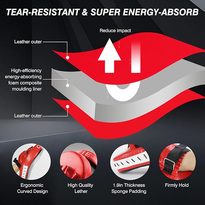 CYFIE 3-in-1 子供&大人用ボクシングトレーニングセット - パンチングミット、キック&ターゲットパッド
