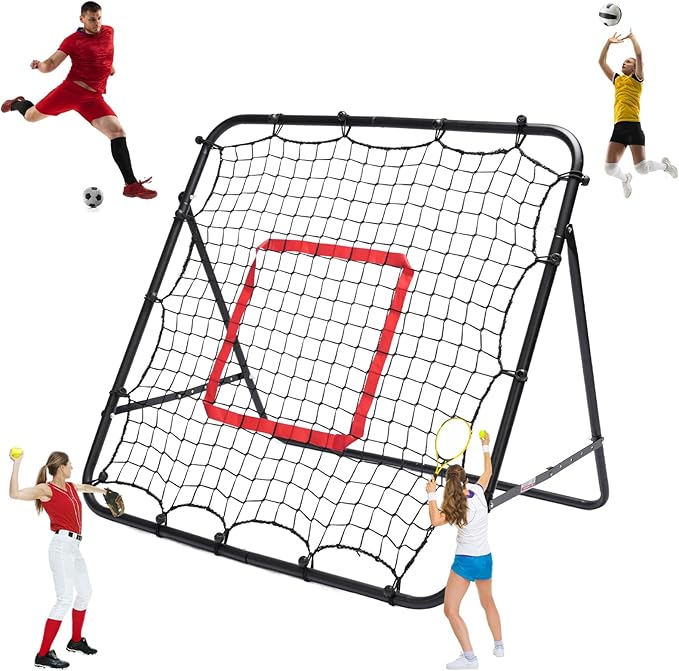 CYFIE Adjustable Soccer & Multi-Sport Rebounder Net – Football, Baseball, Volleyball Training for Kids & Adults