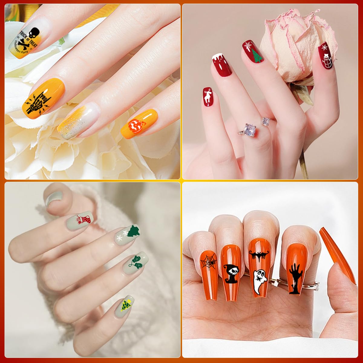 Biutee Nail Stamping Kit – 12PCS Plates with Stamper, Flower, Lace, Animal & Holiday Nail Art Designs