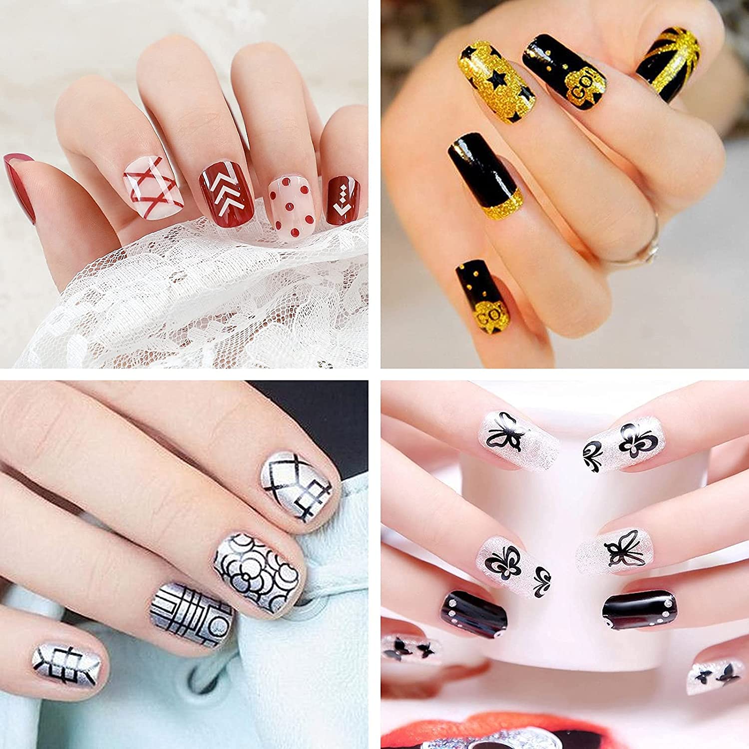 Biutee Nail Stamping Polish – 12 Colors Air Dry Nail Art Polish Set for Stamping Plates, Holiday Manicure Kit