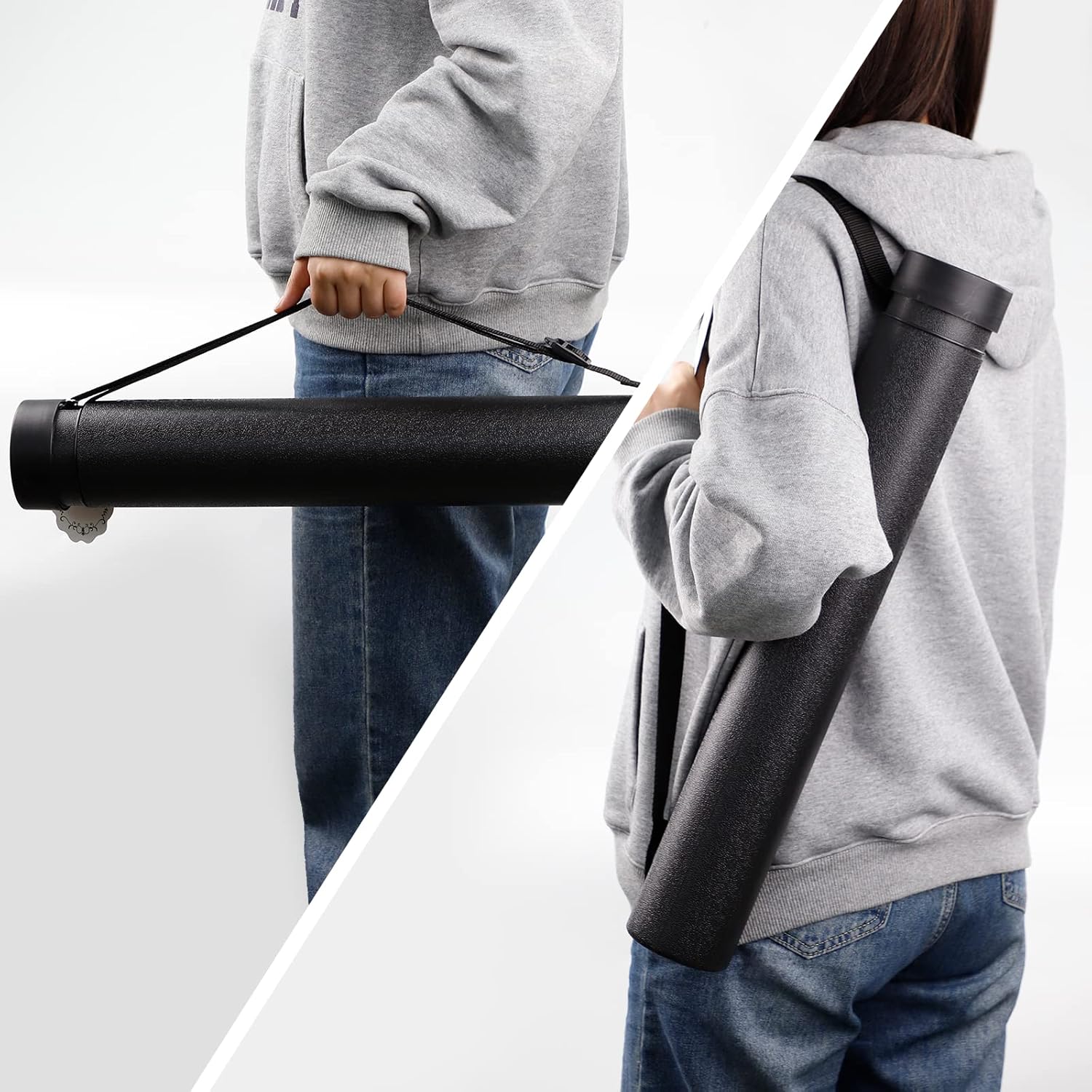 DEWEL 3パック 伸縮式ポスターチューブ 防水 書類・設計図収納 22~34インチ