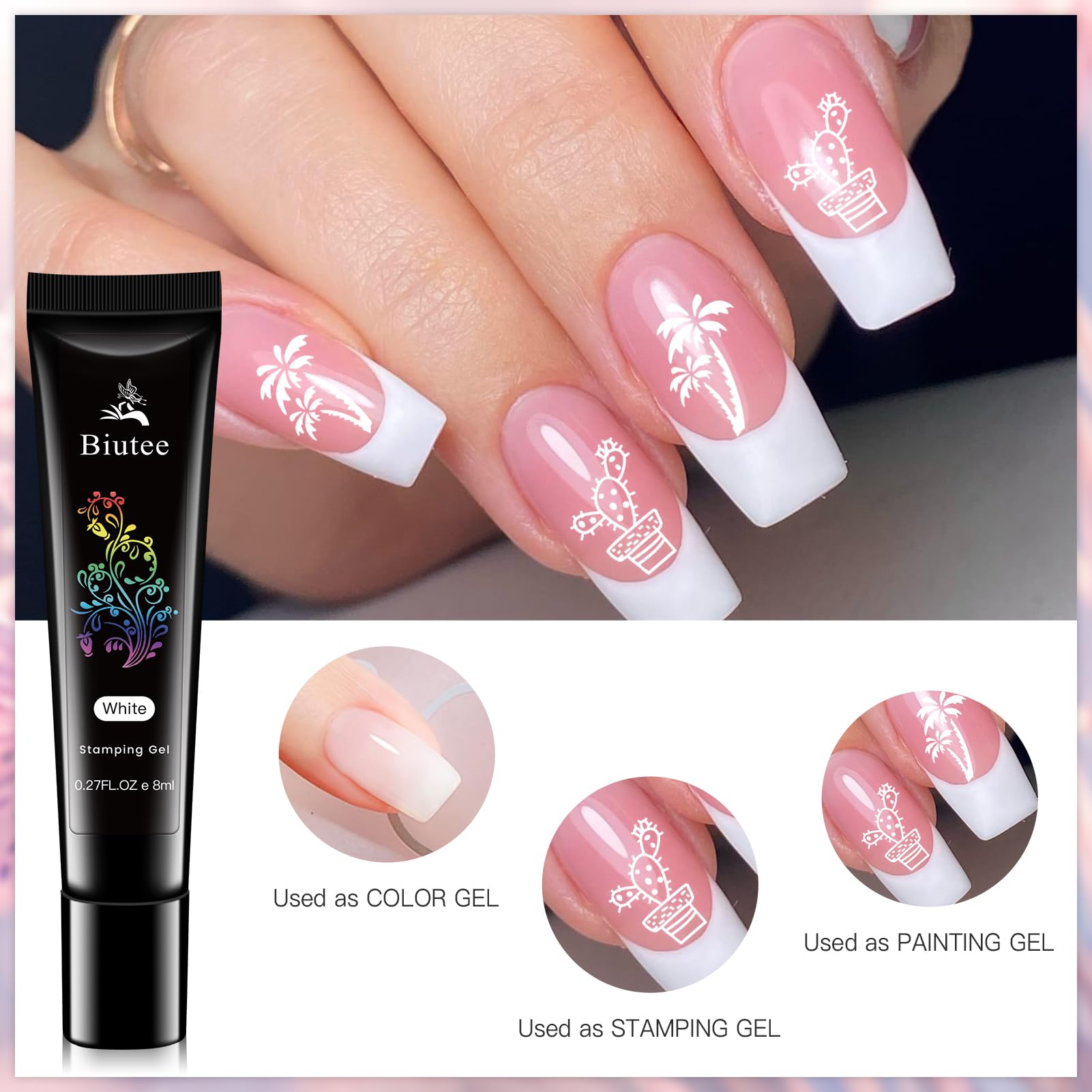 Biutee Nail Stamping Kit – 12PCS Plates with Stamper, Flower, Lace, Animal & Holiday Nail Art Designs