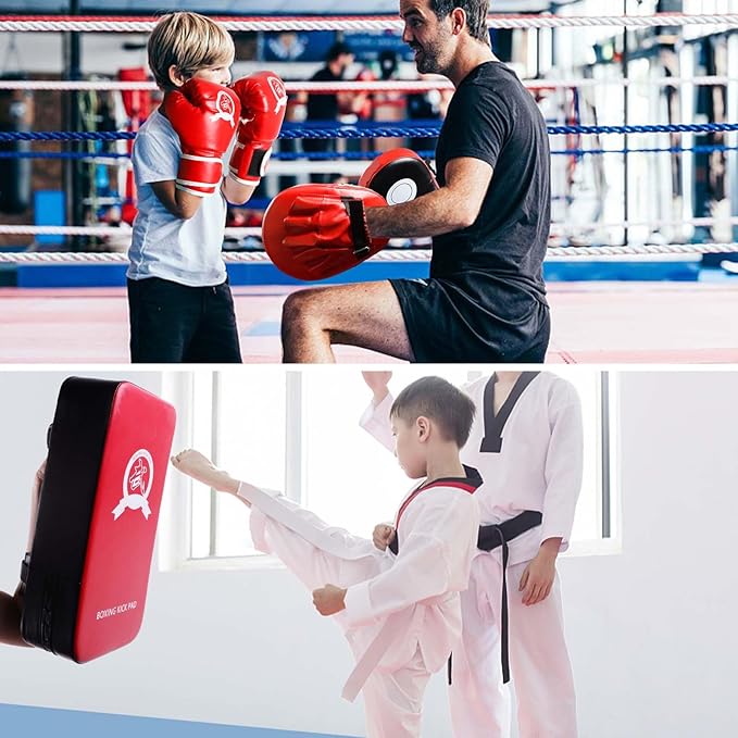 CYFIE Kickboxing Gloves & Pads Set – Punching Mitts for Kids & Adults