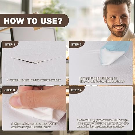 SEISSO ホワイトレザーリペアジェル(シート、家具、靴用) – 100ml