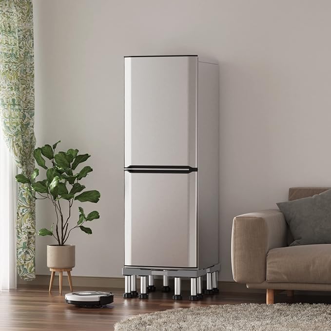 DEWEL Verstellbarer Mini-Kühlschrank- und Waschmaschinenständer, 7"-8,2"/7"-8,6" Höhe, 770LB/1100LB Kapazität