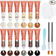 木製家具修理キット – 12色の木材充填剤とタッチアップペイント