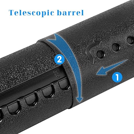 DEWEL 調節可能な書類チューブ 24.5~40インチ 防水プラスチック収納ケース ストラップ付き