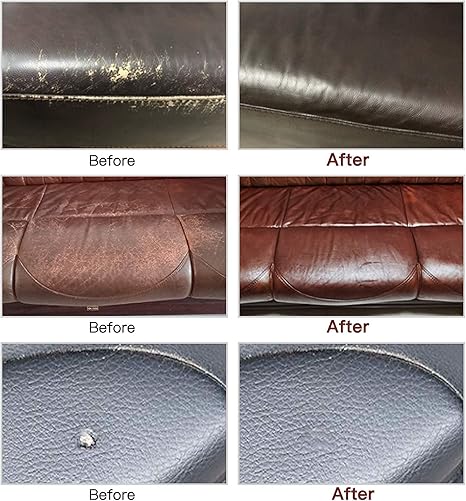 SEISSO 12-Color Leather & Vinyl Repair Kit for Sofa, Car Seat, Furniture, Jacket