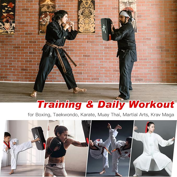 CYFIE Kids Boxing & Kick Pads Set, Training Gloves & Punch Mitts